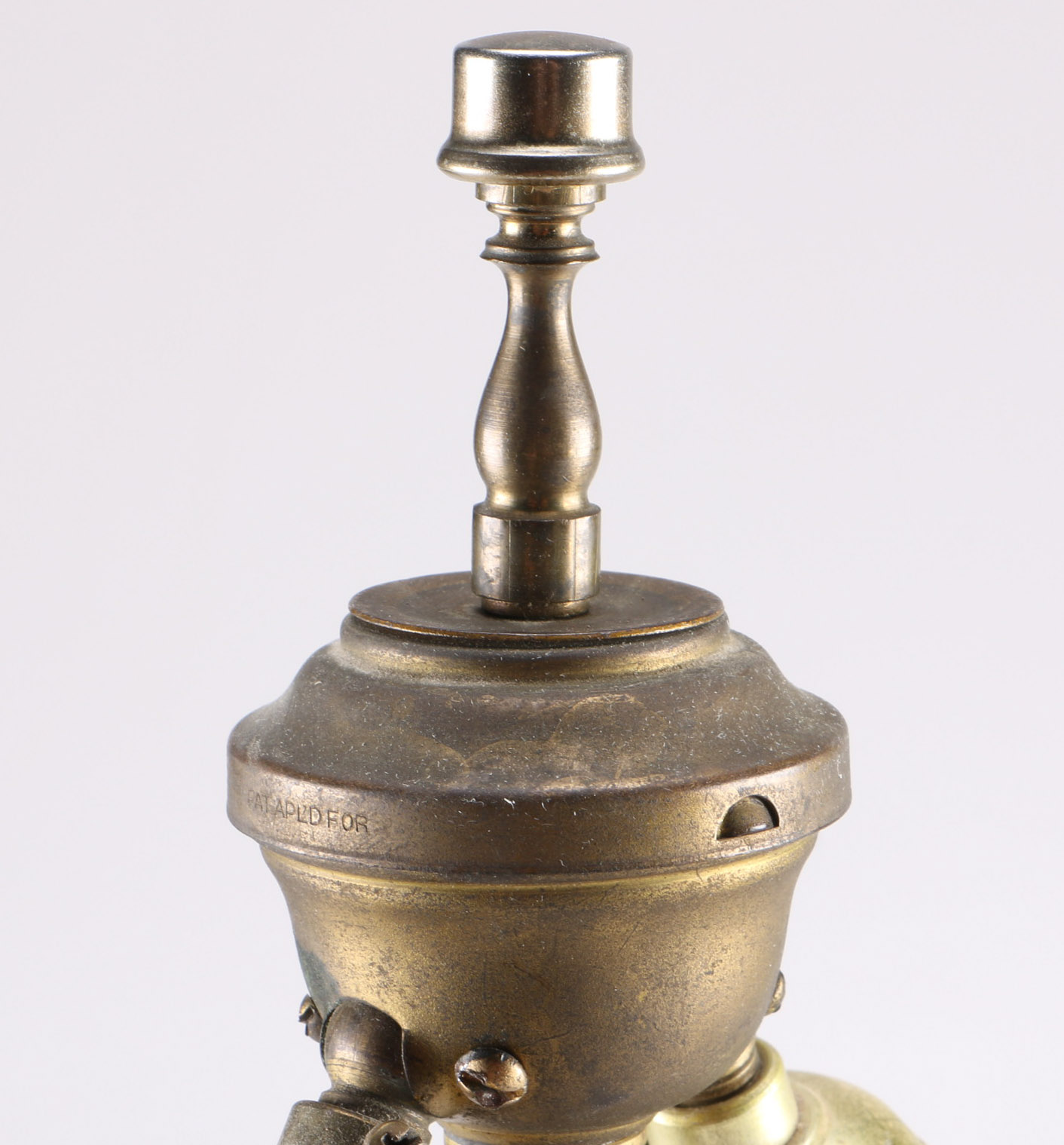 Vintage Roger Williams Table Lamp with Stained Glass Shade