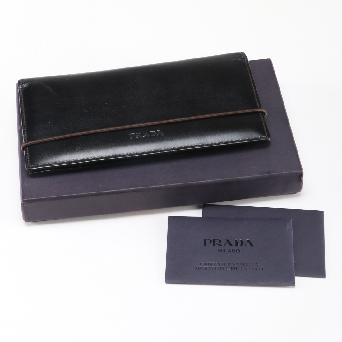Prada Leather Checkbook Cover