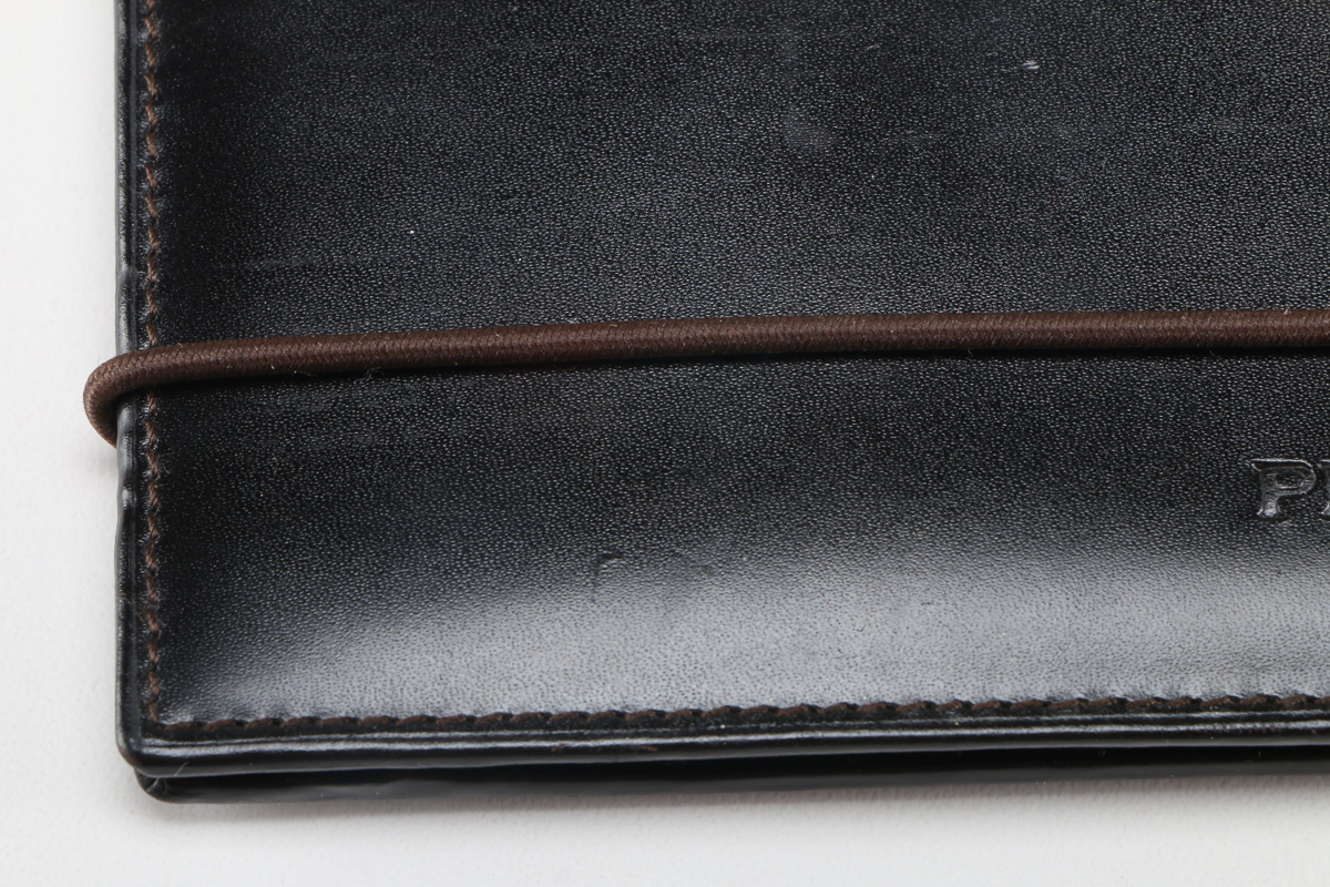 Prada Leather Checkbook Cover