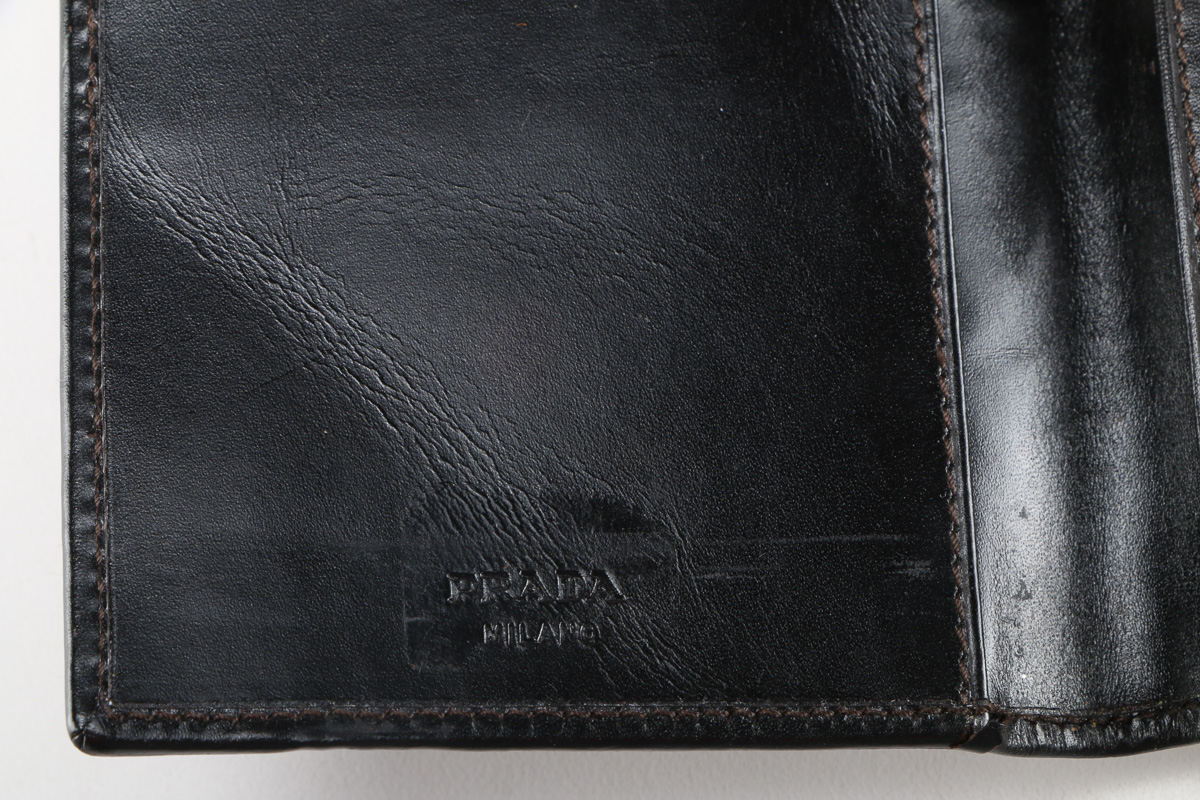 Prada Leather Checkbook Cover