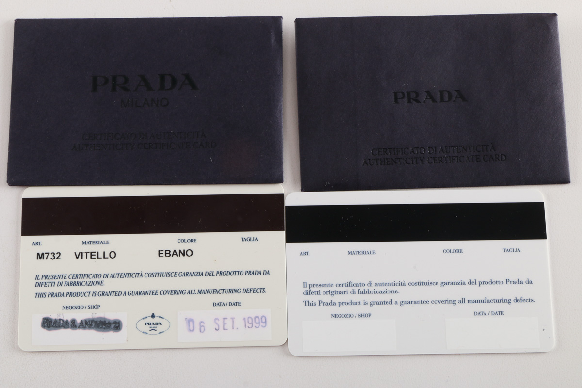 Prada Leather Checkbook Cover