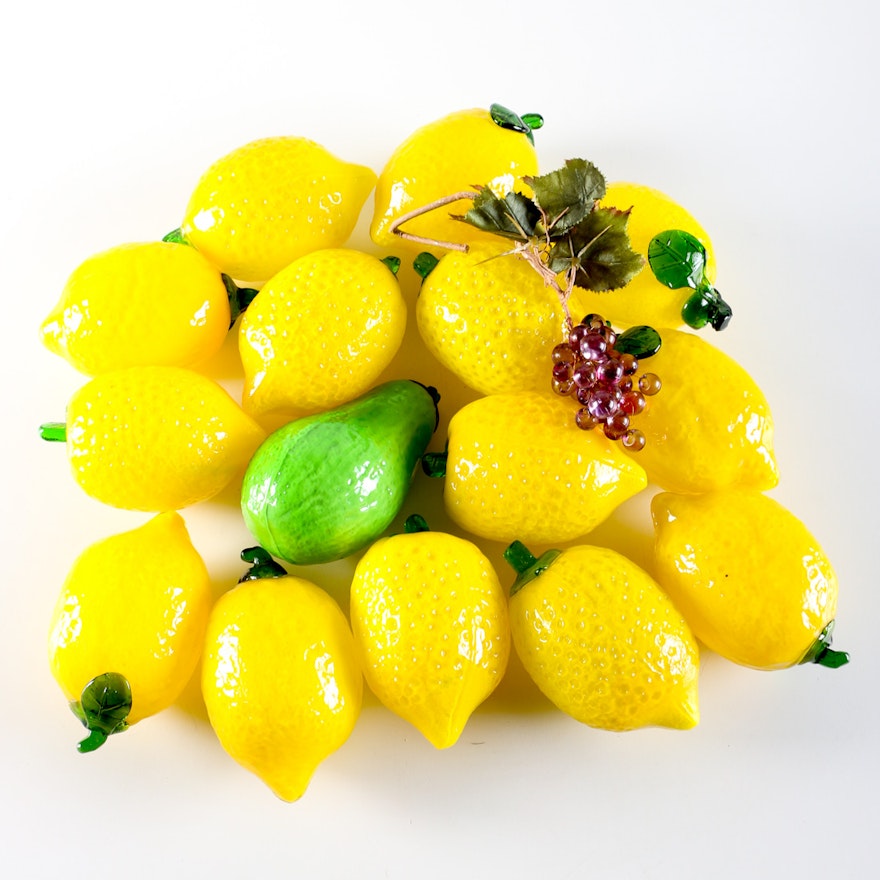 Glass Lemons and Other Fruit