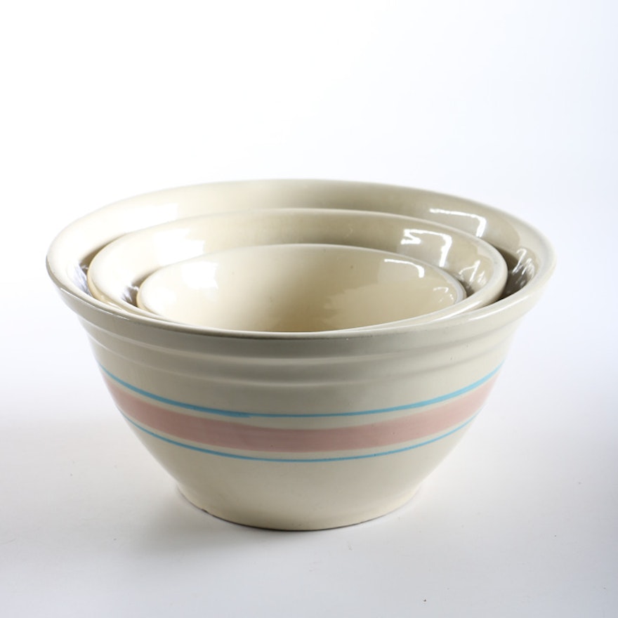 McCoy Ceramic Nesting Mixing Bowl Set