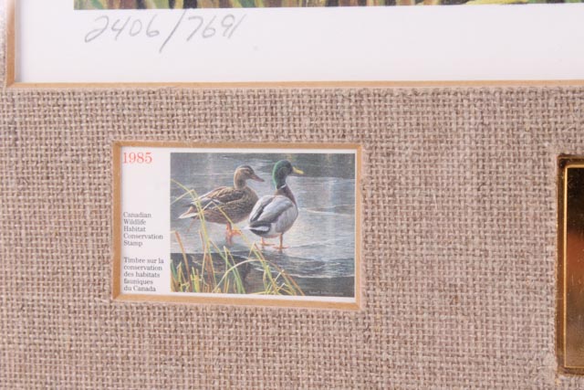 Robert Bateman Limited Edition Signed Duck Hunting Stamp