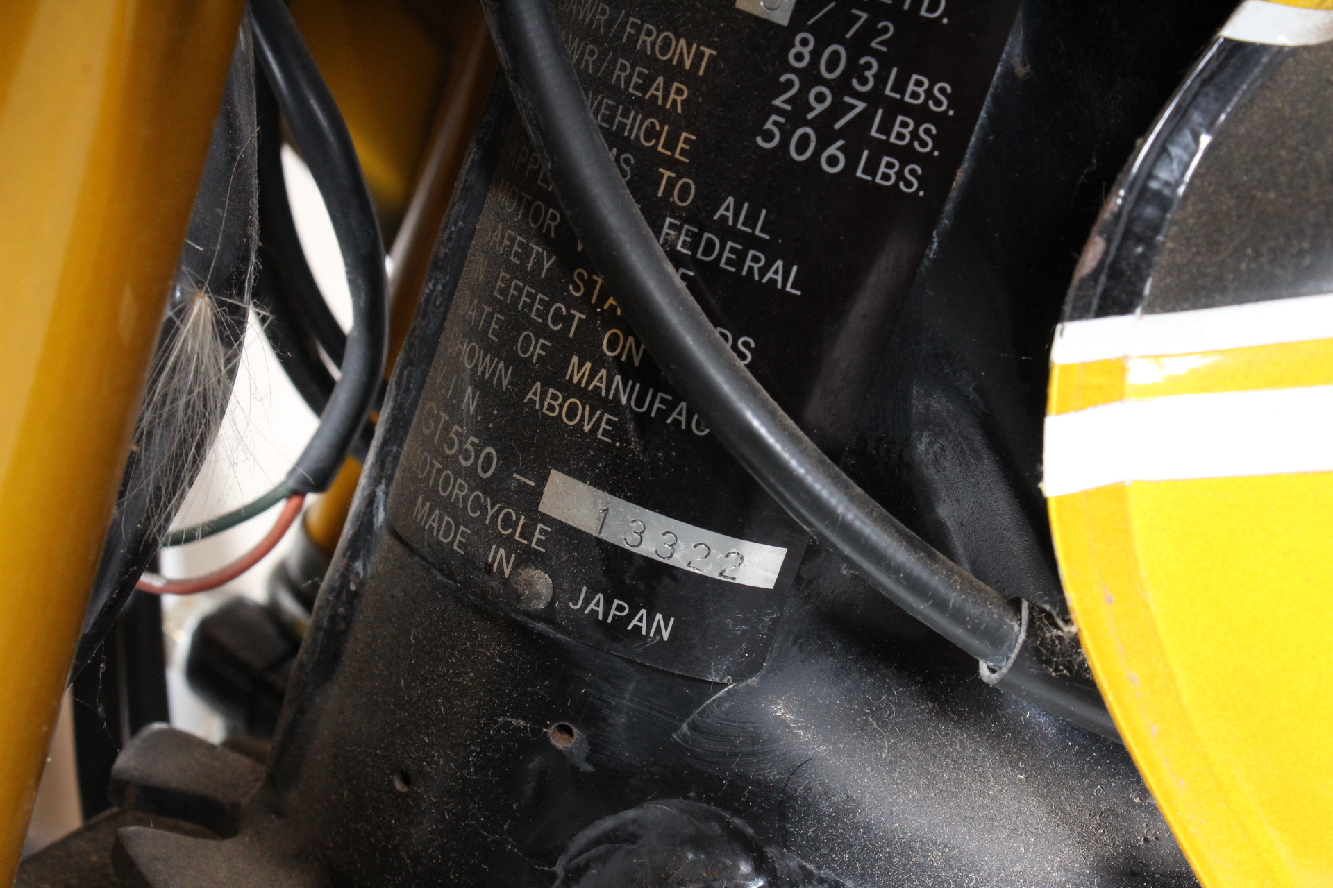 1972 Suzuki GT550 Motorcycle