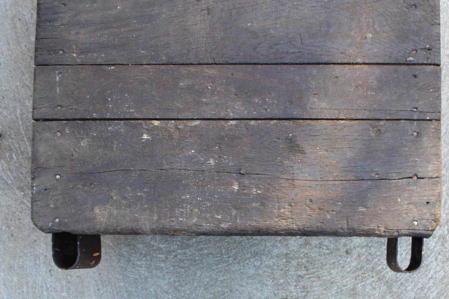 Antique Oak and Cast Iron Warehouse Cart By Hamilton Caster and Manufacturing Company