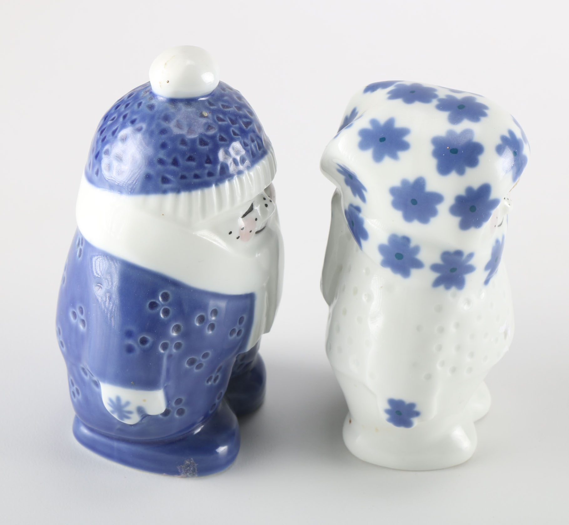 Vintage Porsgrund Norway Snow Children Figurines