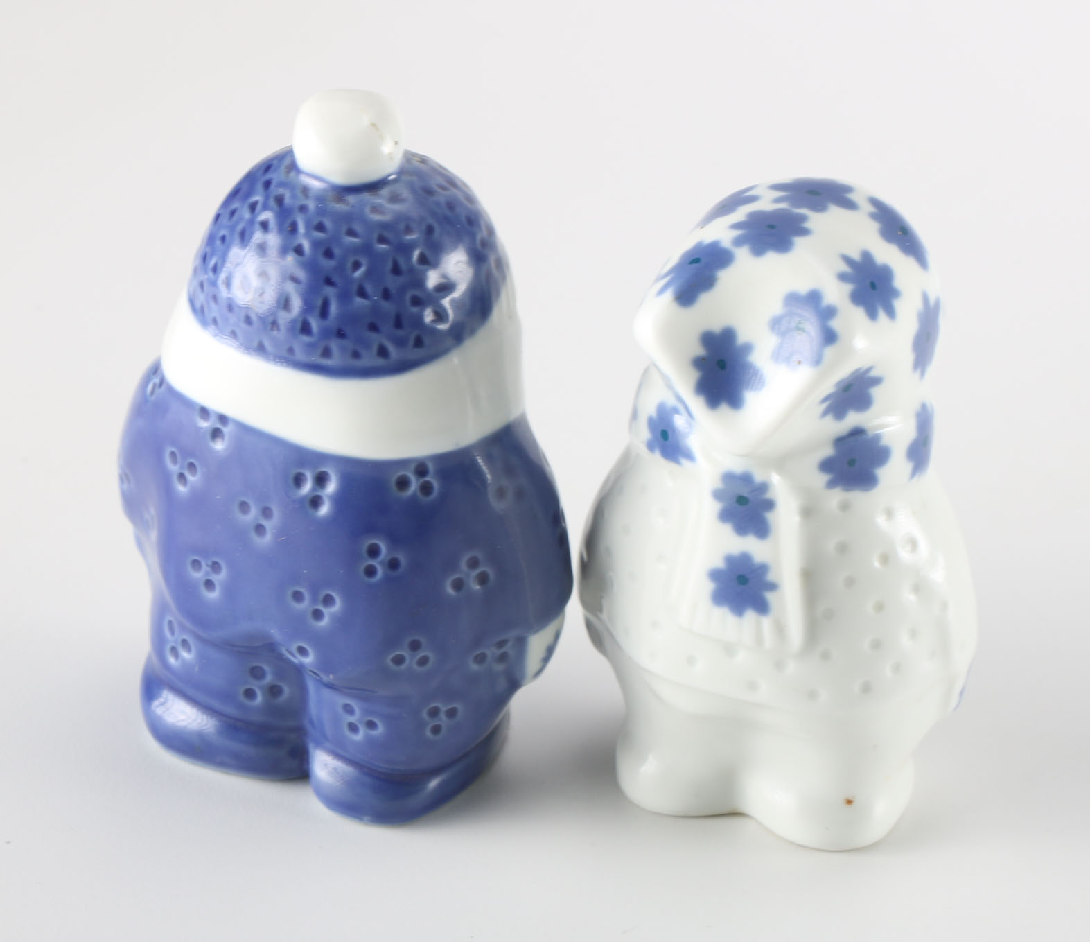 Vintage Porsgrund Norway Snow Children Figurines