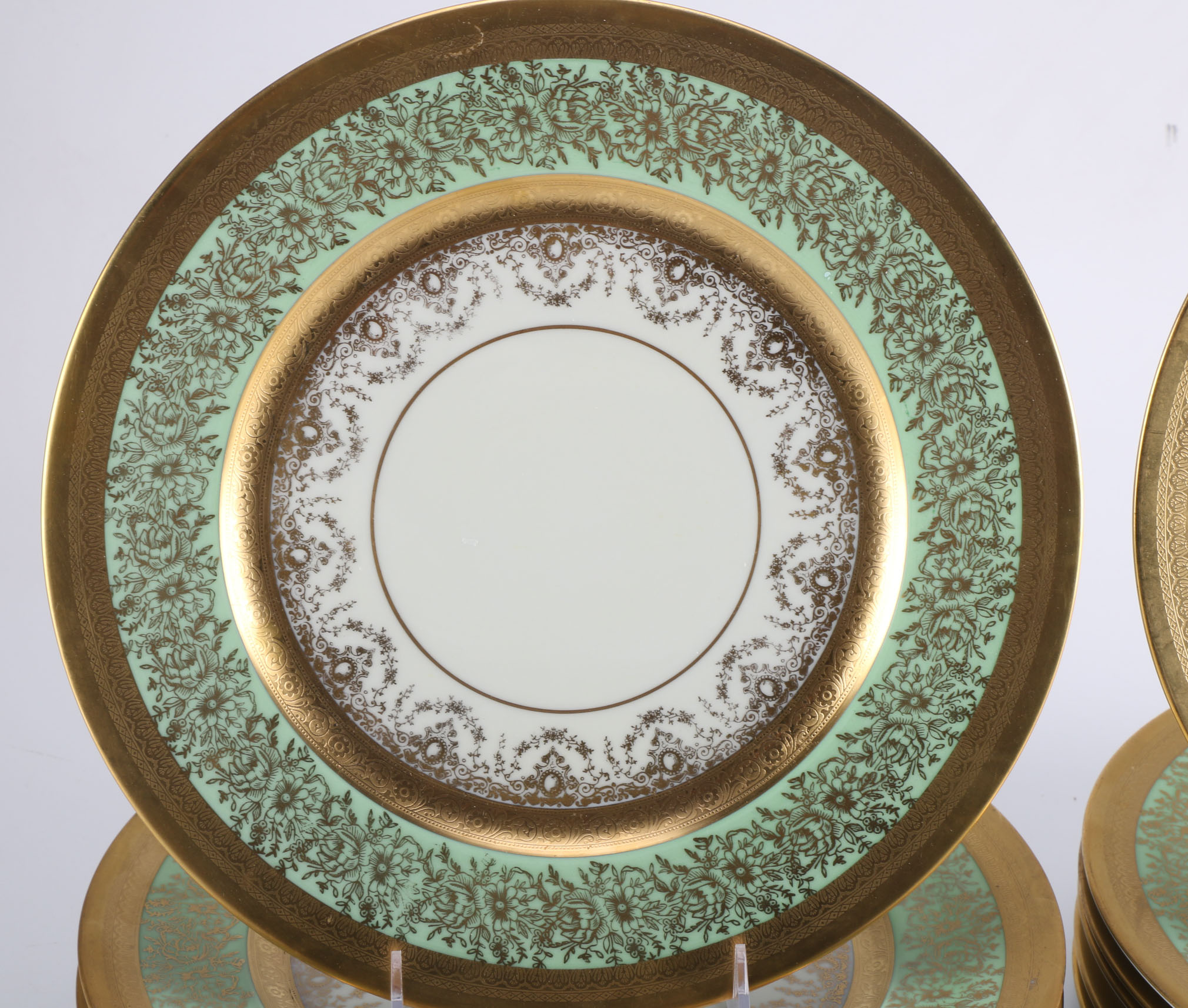 Collection of Heinrich & Co. Porcelain "Edgerton" Plates