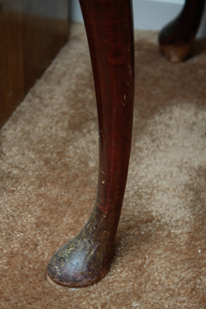Antique Mahogany Extendable Flip-Top Dining Table