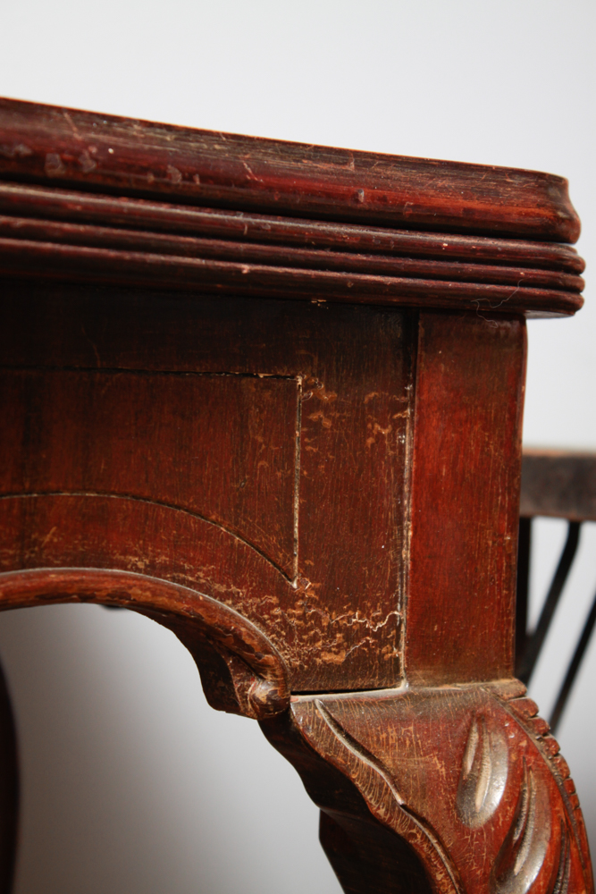 Antique Mahogany Extendable Flip-Top Dining Table