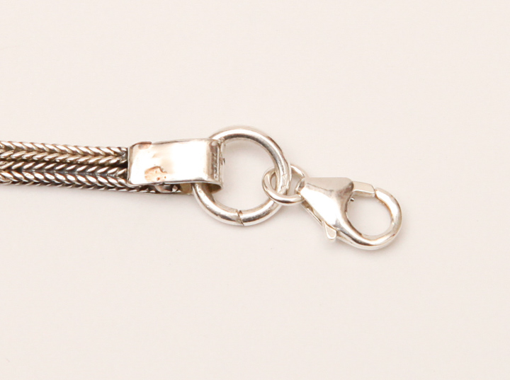 Multi Stone Sterling Silver Bracelet