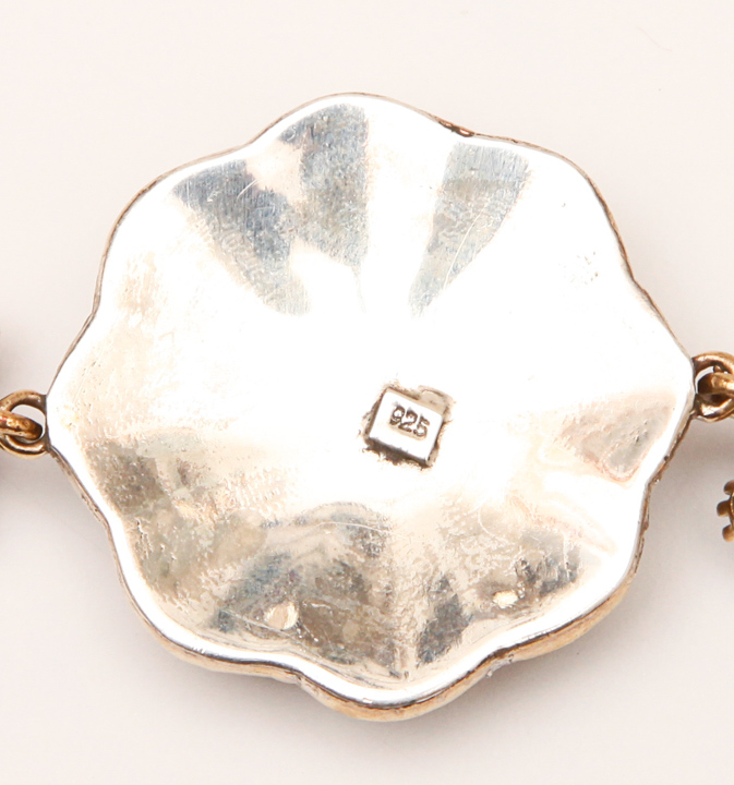 Multi Stone Sterling Silver Bracelet