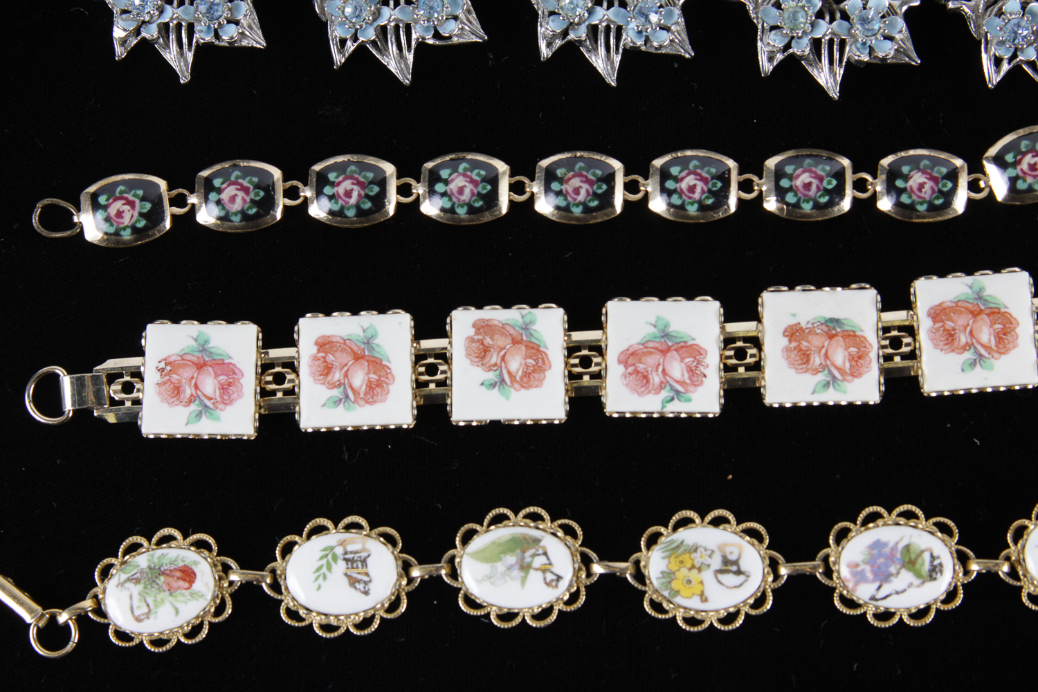 Collection of Enamel Jewelry