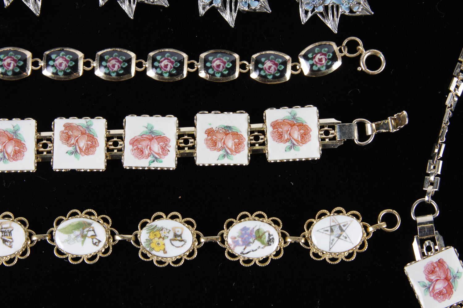 Collection of Enamel Jewelry