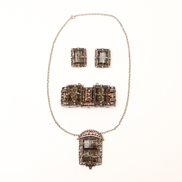 Vintage Rhinestone Parure Set