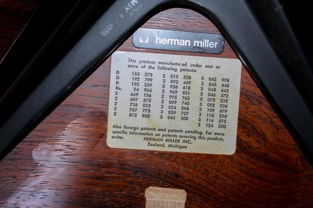 Charles and Ray Eames 670 & 671 Rosewood Chair and Ottoman