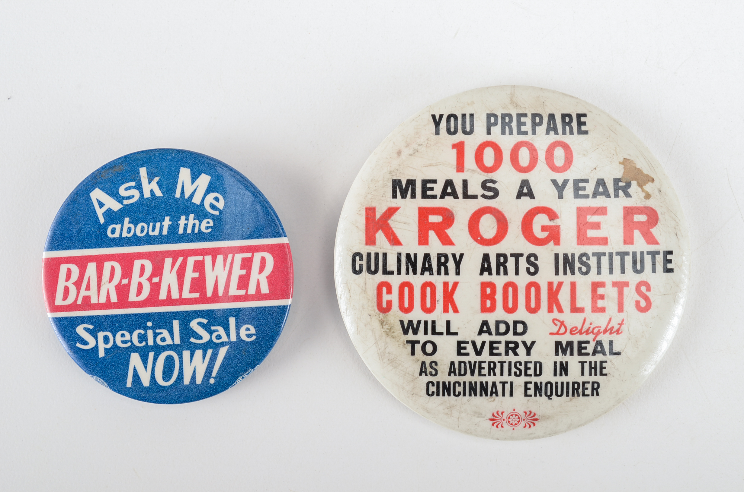 Collection of Vintage Advertisement Buttons