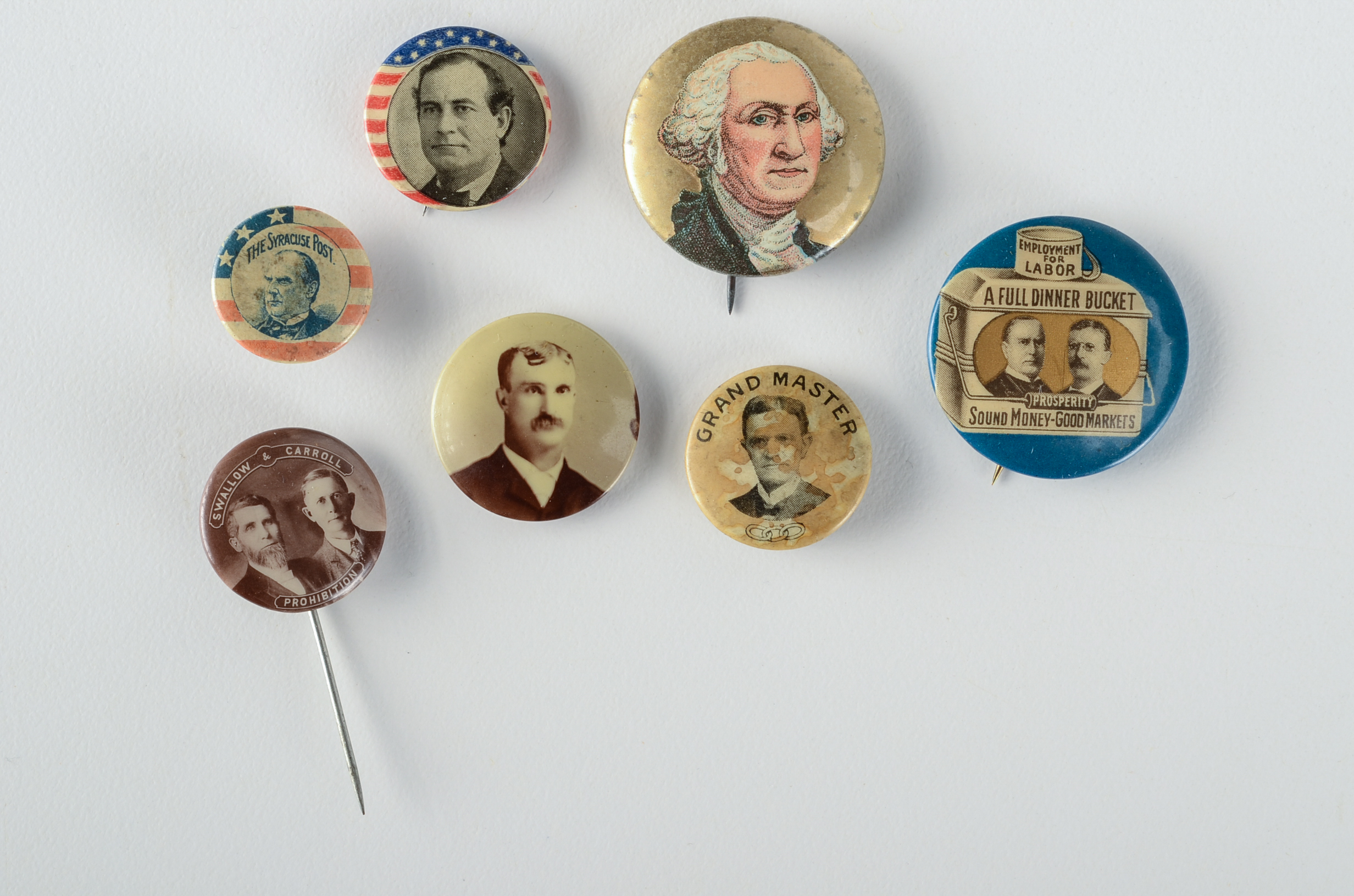 Collection of Late 1800 to Early 1900 Political Buttons