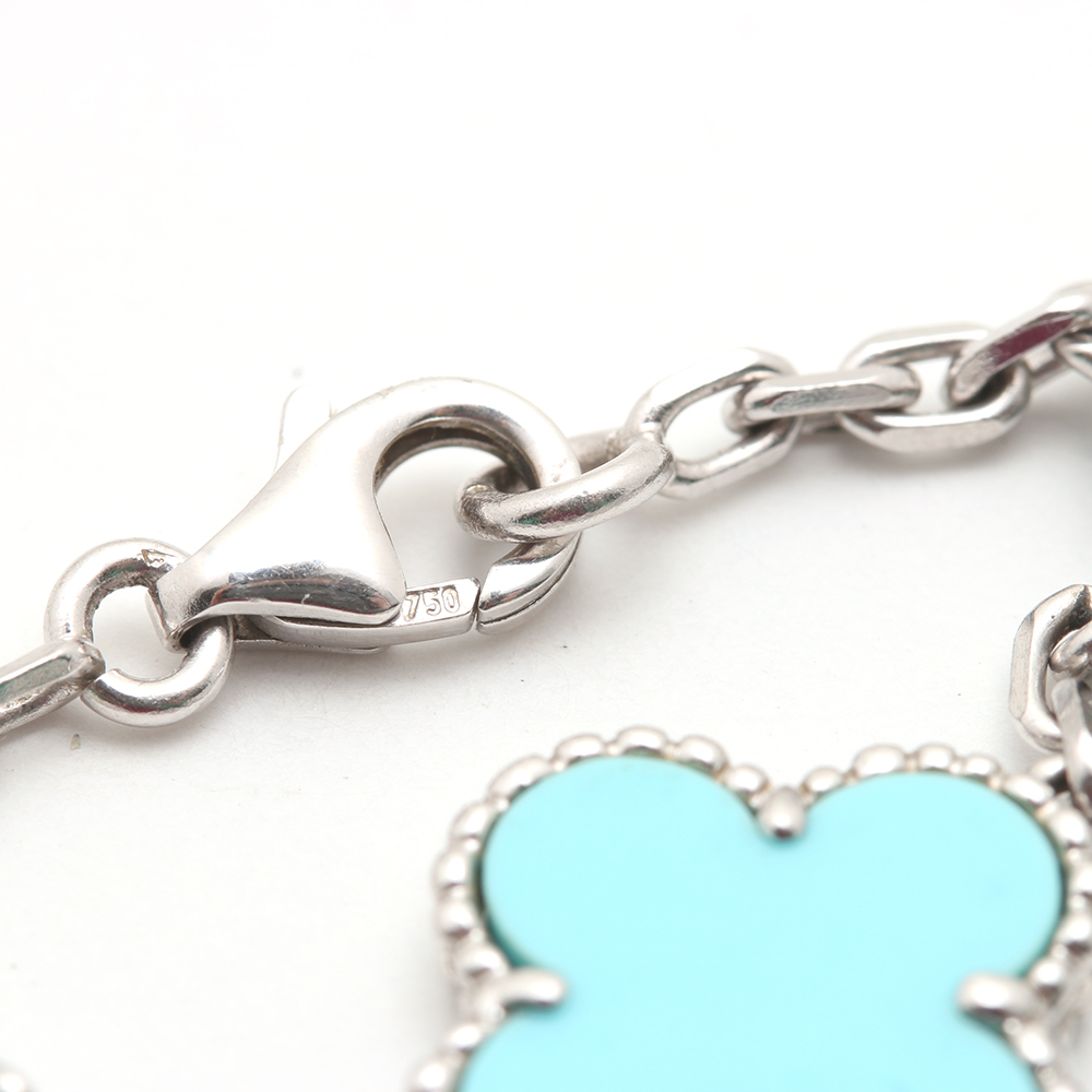 Van Cleef & Arpels "Vintage Alhambra" Turquoise Station Necklace