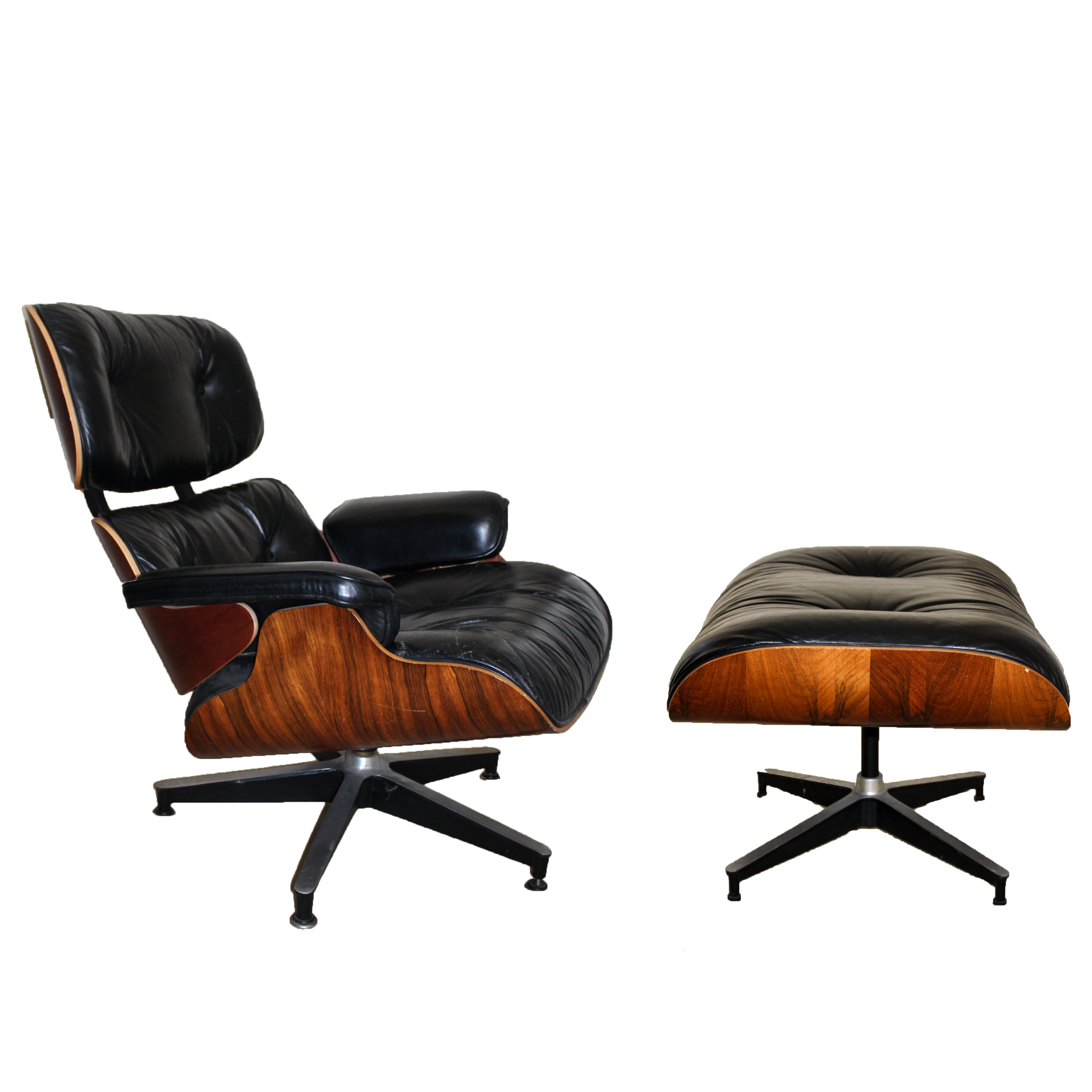 Charles and Ray Eames 670 & 671 Rosewood Chair and Ottoman