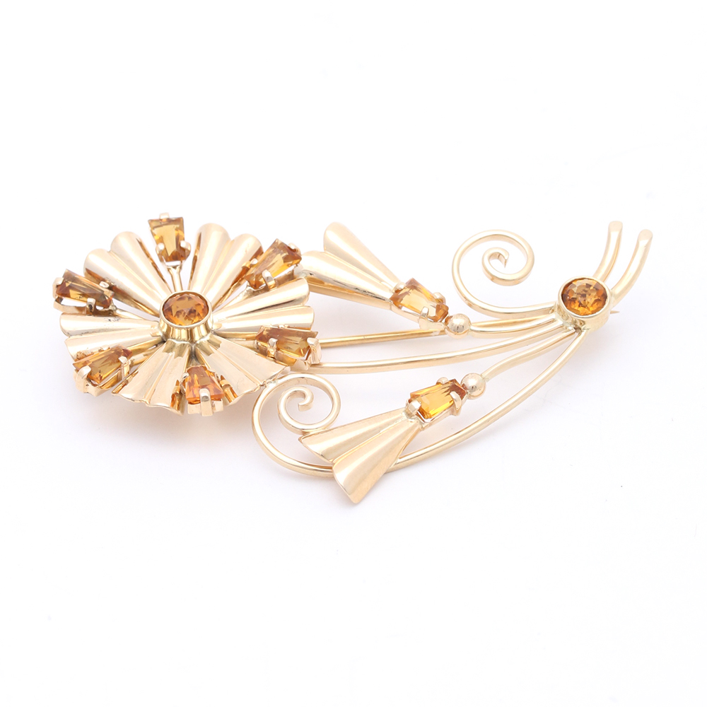 Vintage Tiffany & Co. 14K  Daisy Brooch