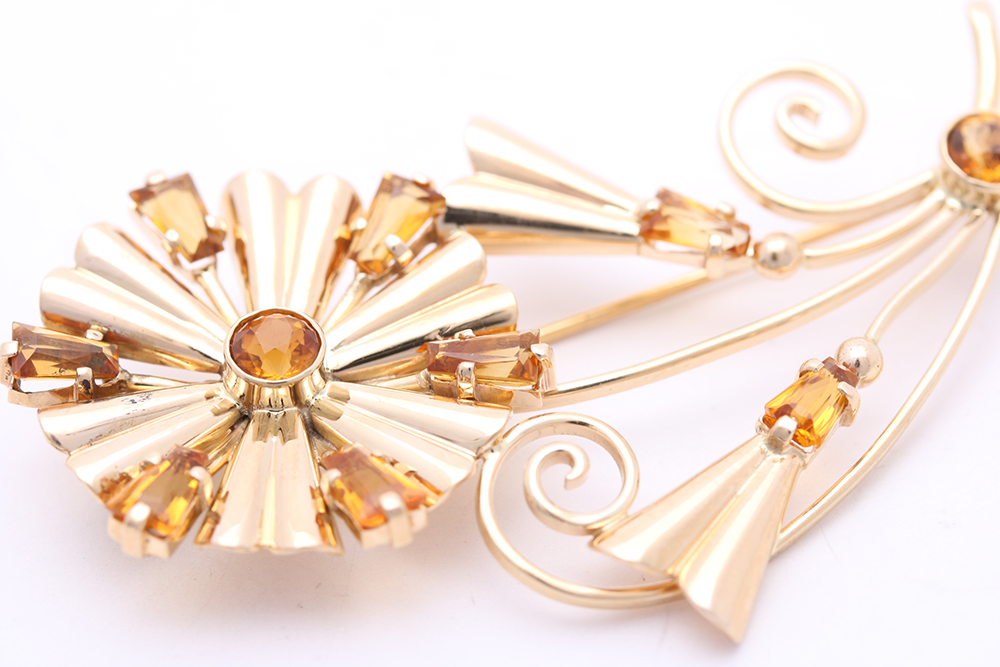 Vintage Tiffany & Co. 14K  Daisy Brooch