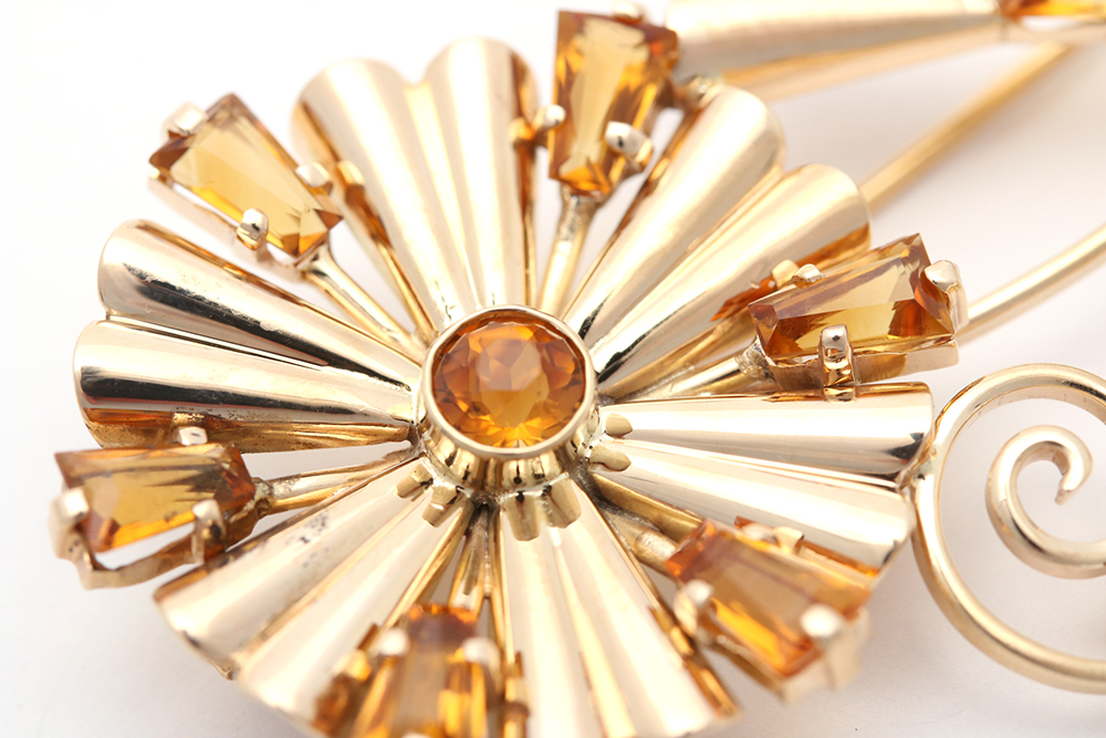 Vintage Tiffany & Co. 14K  Daisy Brooch