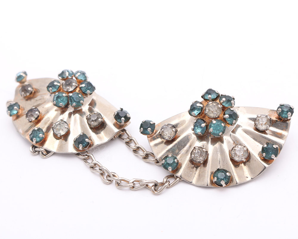 Sterling Silver Glass, Enamel, and Shell Jewelry