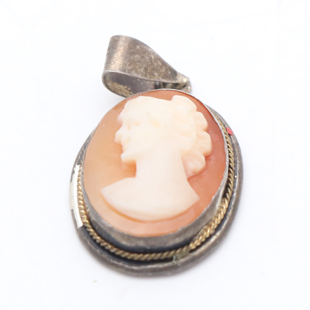 Sterling Silver Glass, Enamel, and Shell Jewelry