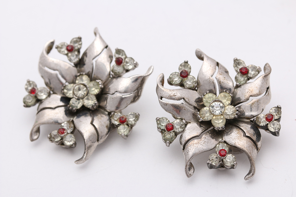 Sterling Silver Glass, Enamel, and Shell Jewelry