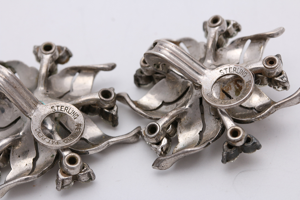 Sterling Silver Glass, Enamel, and Shell Jewelry