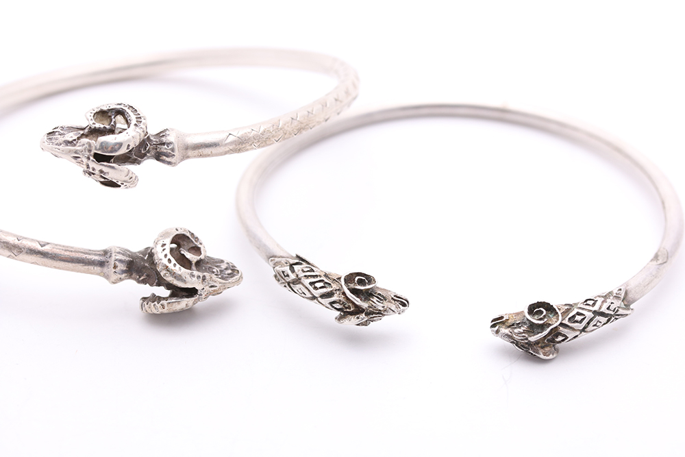 Sterling Silver Ungulate Motif Jewelry