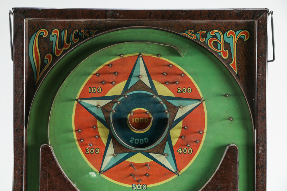 Vintage Durable Toy & Novelty Corp. "Lucky Star" Bagatelle Game
