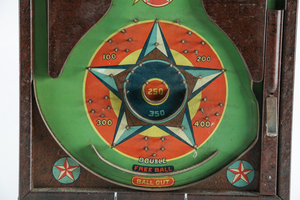 Vintage Durable Toy & Novelty Corp. "Lucky Star" Bagatelle Game