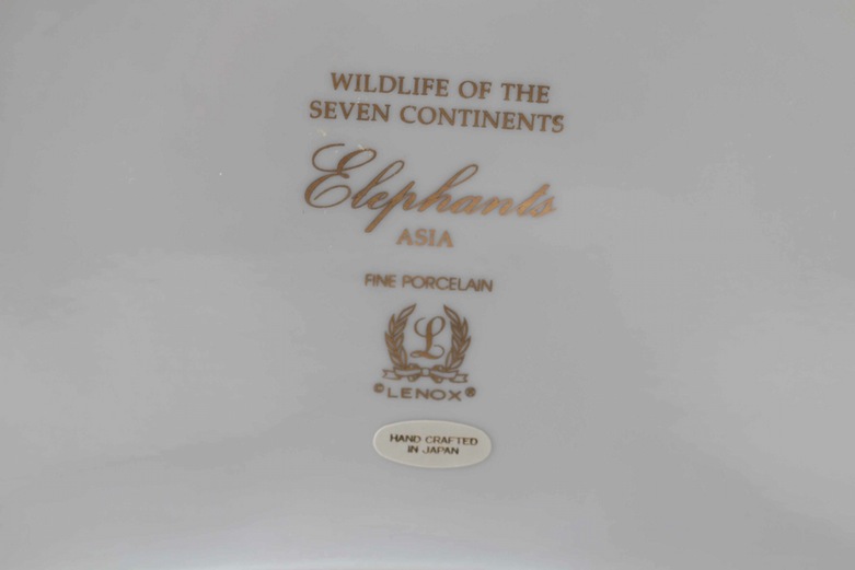 Collection of Lenox Porcelain Elephant Figurines