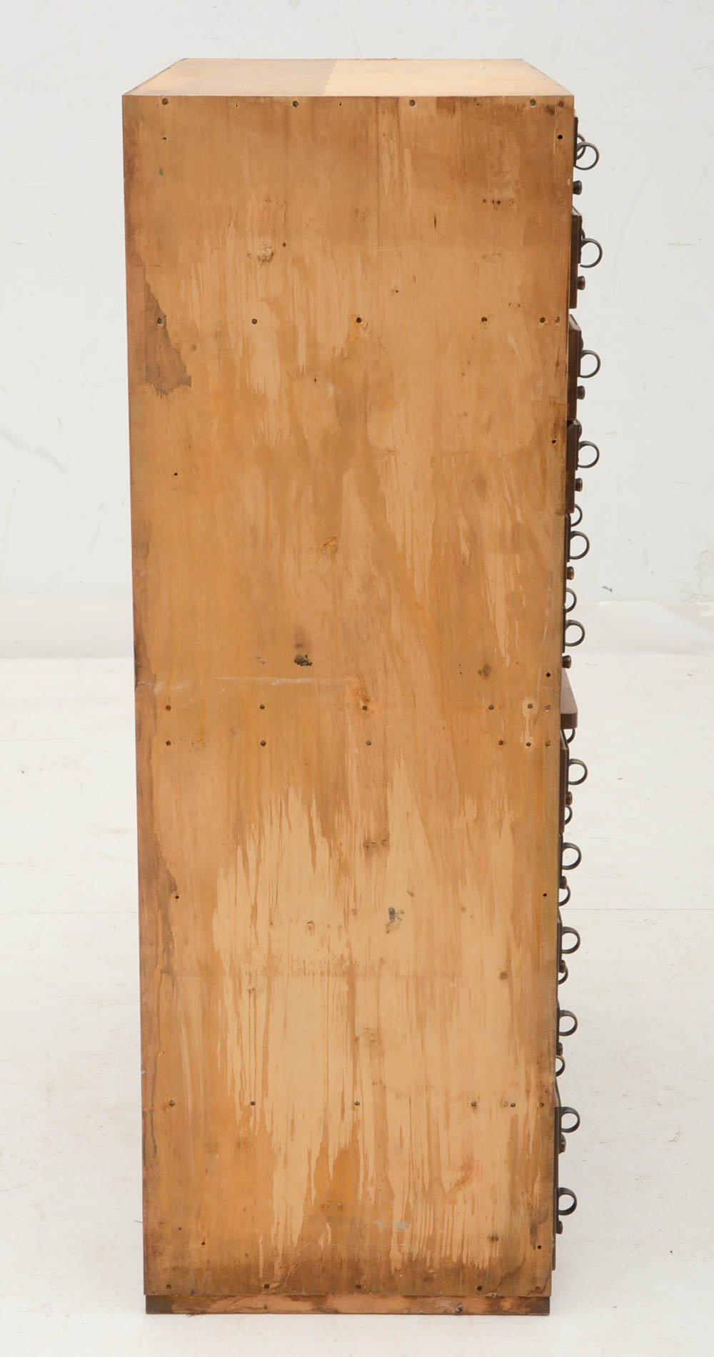 Oak Finish Library Card Catalog Cabinet