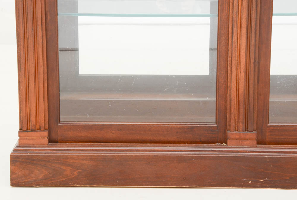 Marble Top Illuminated Console Display Cabinet