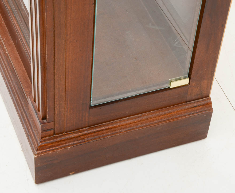 Marble Top Illuminated Console Display Cabinet