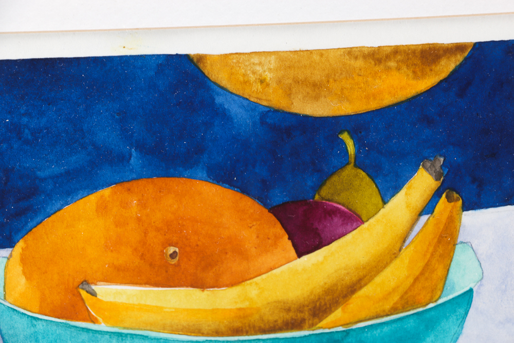 Gillian D. Kemper Signed Watercolors of Fruit