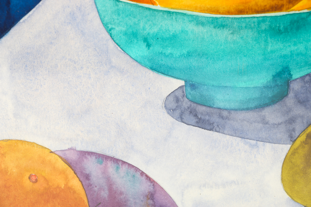 Gillian D. Kemper Signed Watercolors of Fruit