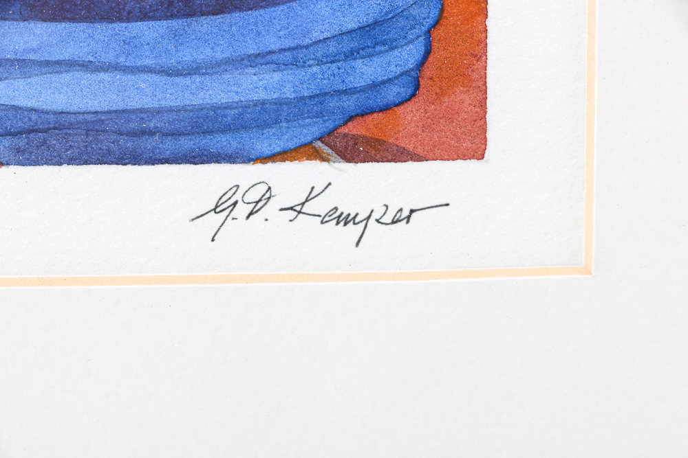 Gillian D. Kemper Signed Watercolors of Fruit