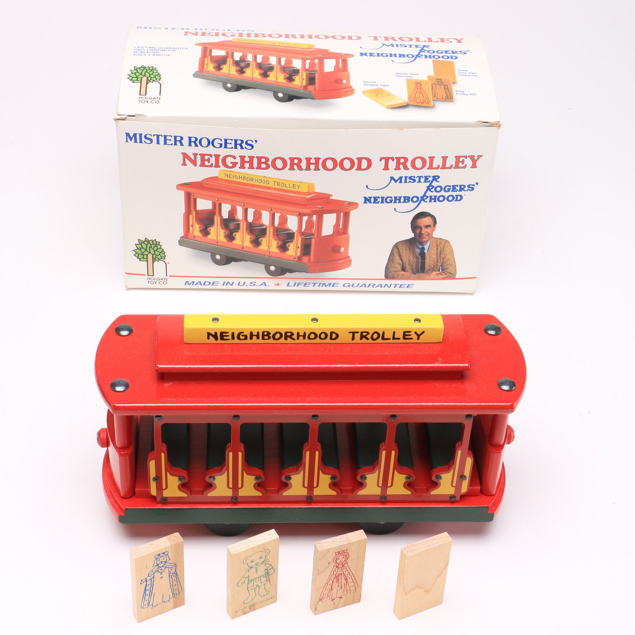 Signed Mister Rogers' Neighborhood Trolley