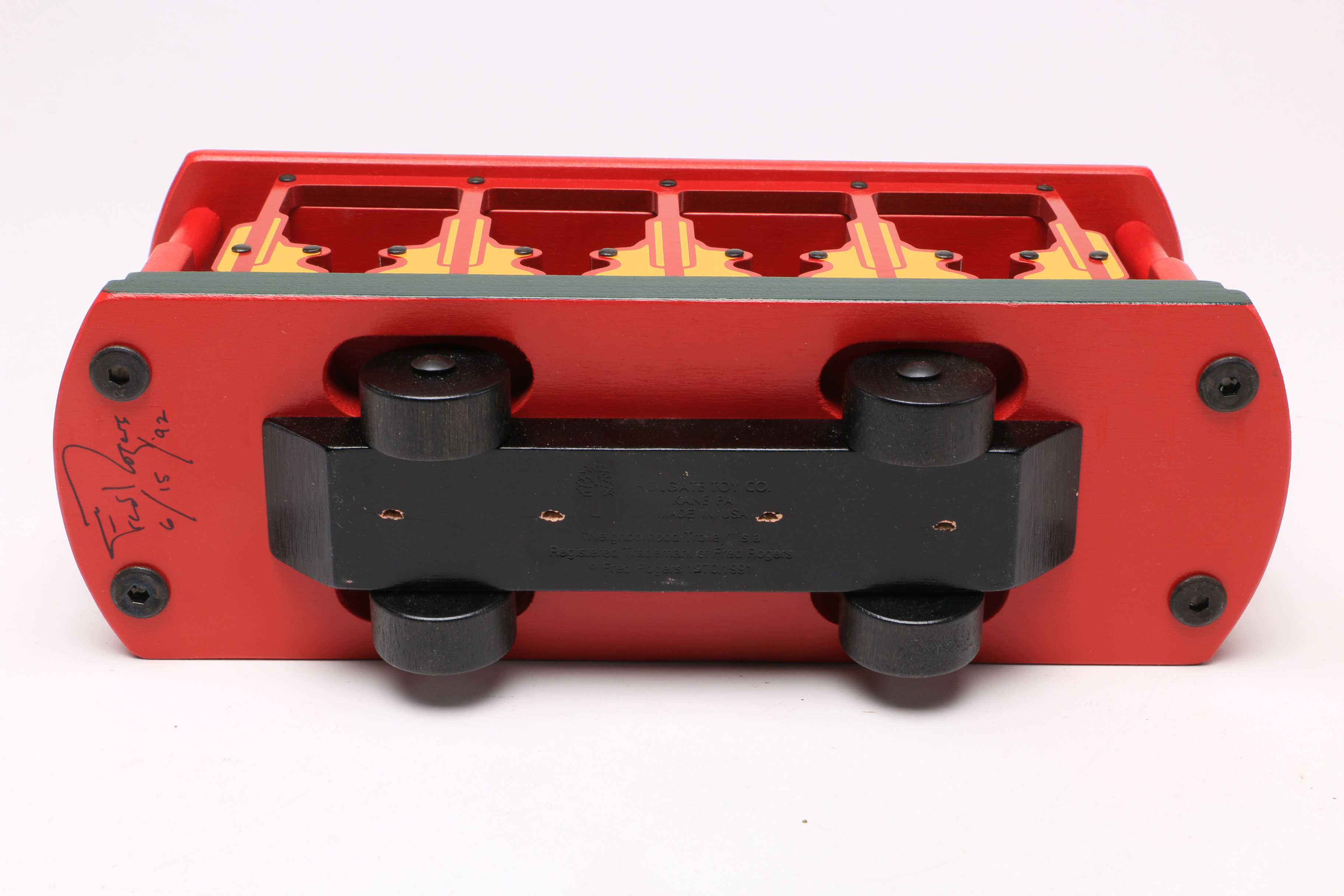 Signed Mister Rogers' Neighborhood Trolley