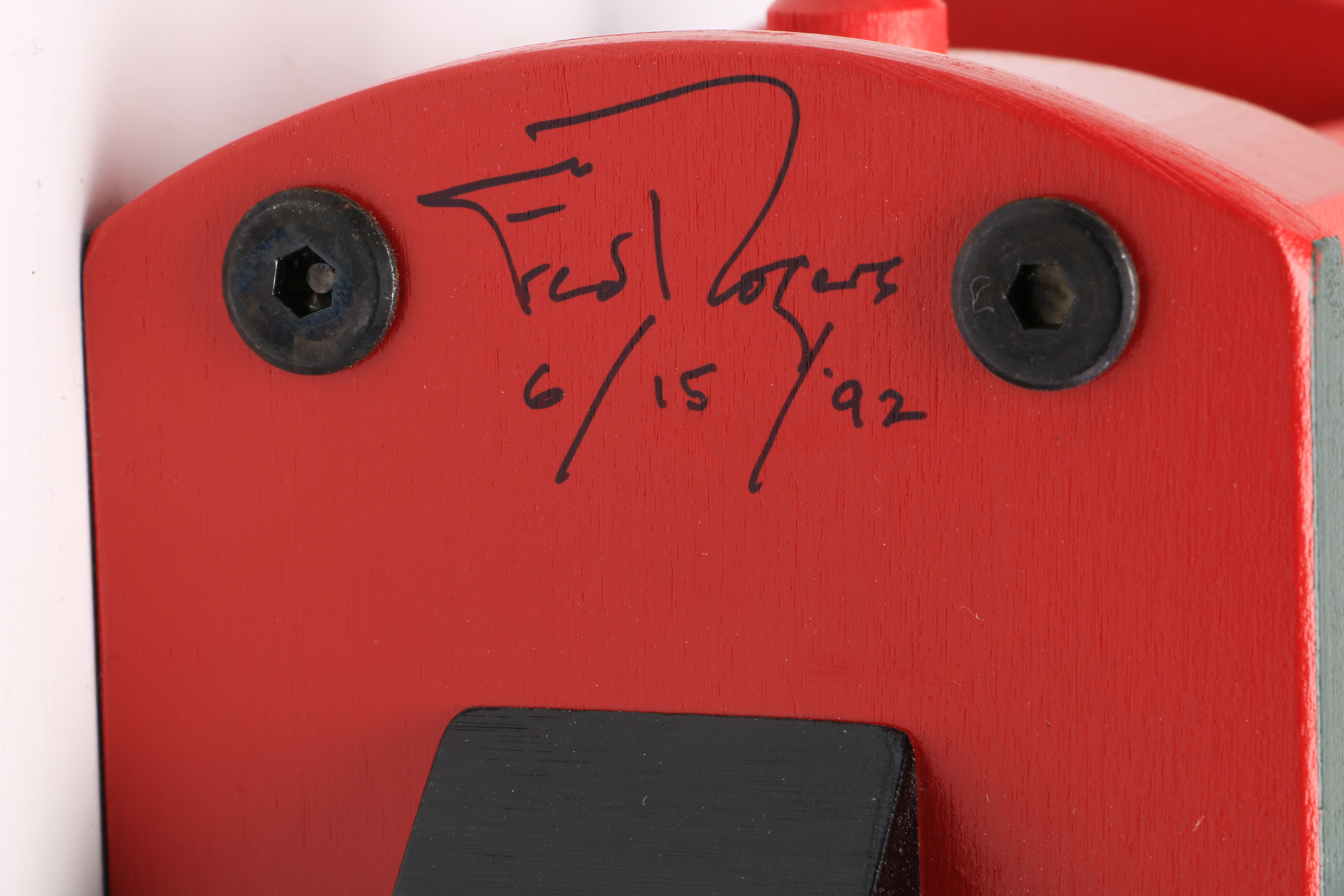 Signed Mister Rogers' Neighborhood Trolley