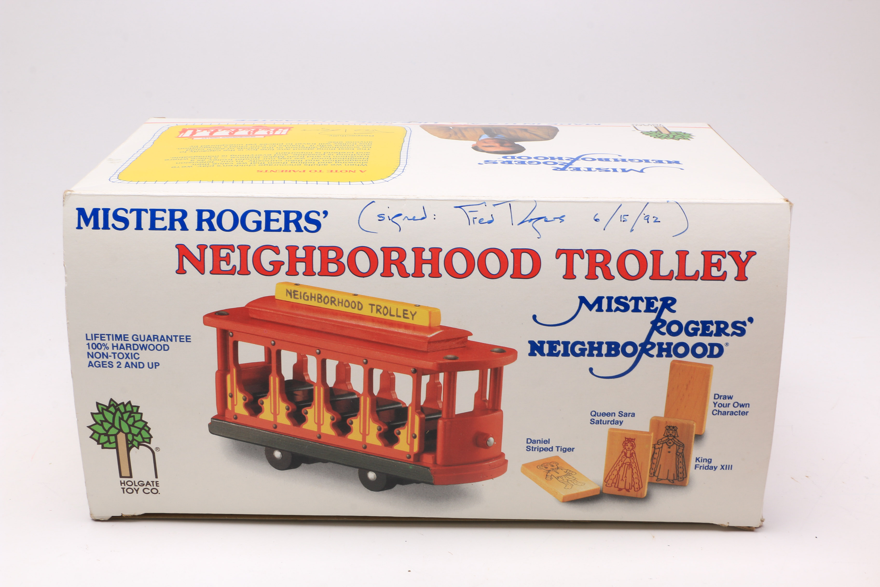 Signed Mister Rogers' Neighborhood Trolley