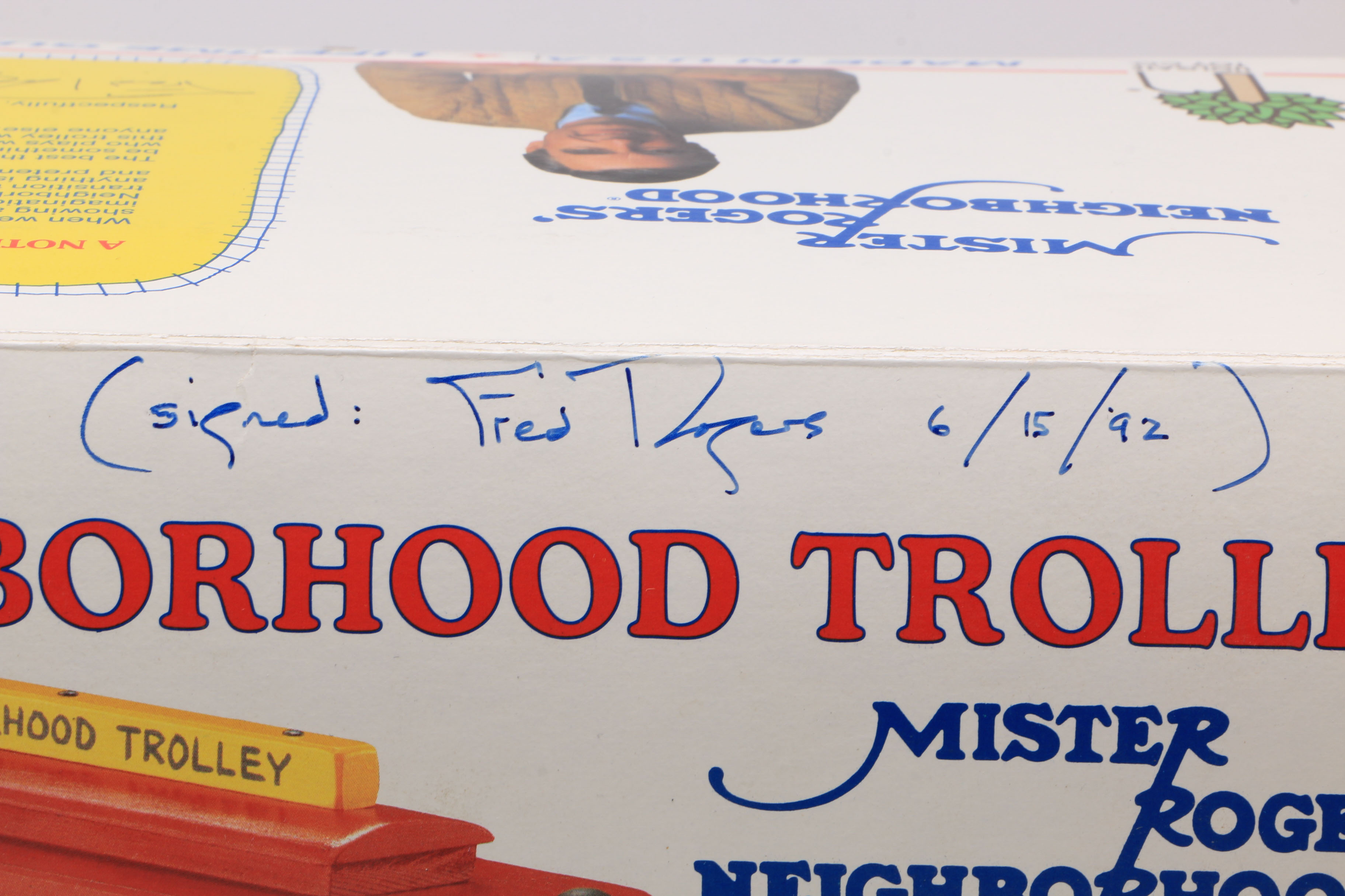 Signed Mister Rogers' Neighborhood Trolley