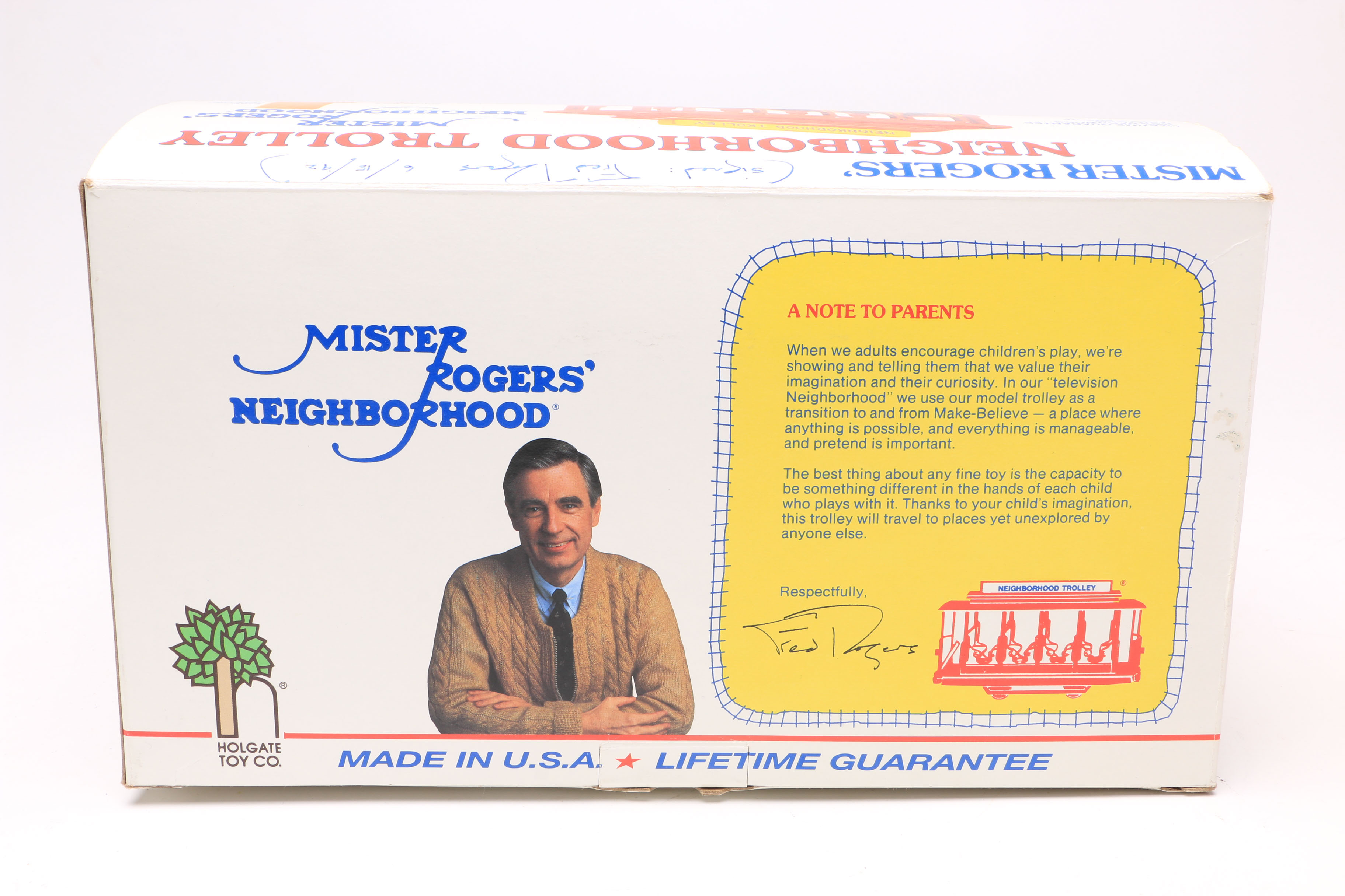 Signed Mister Rogers' Neighborhood Trolley