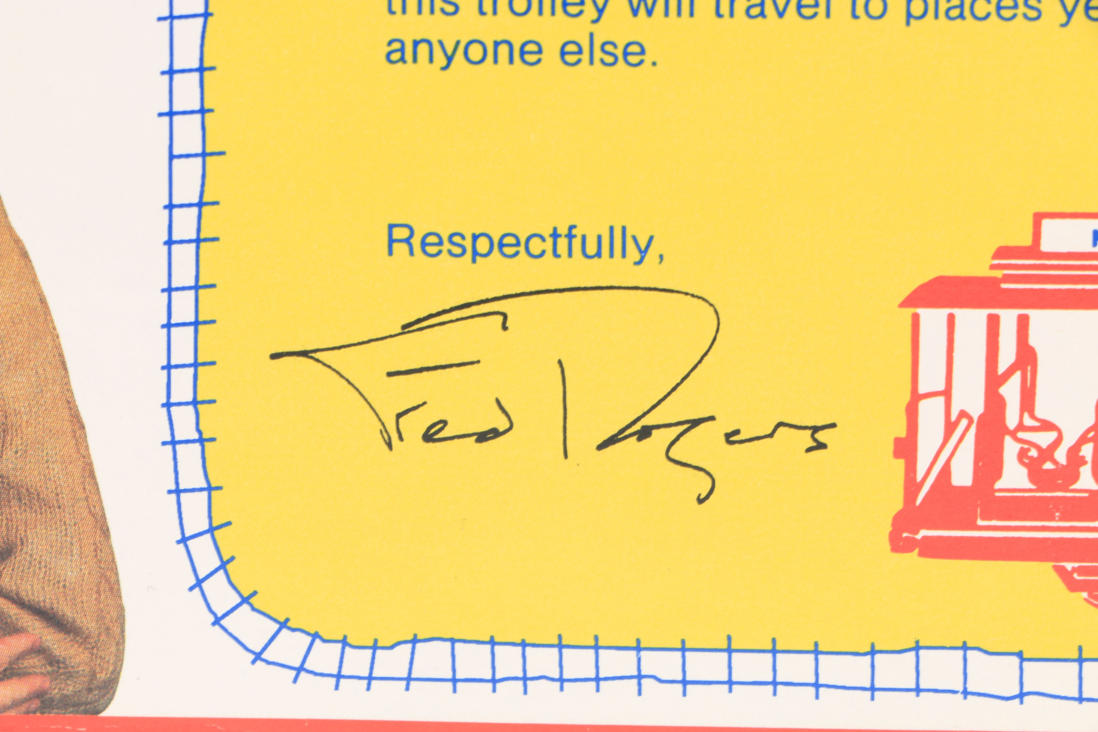 Signed Mister Rogers' Neighborhood Trolley