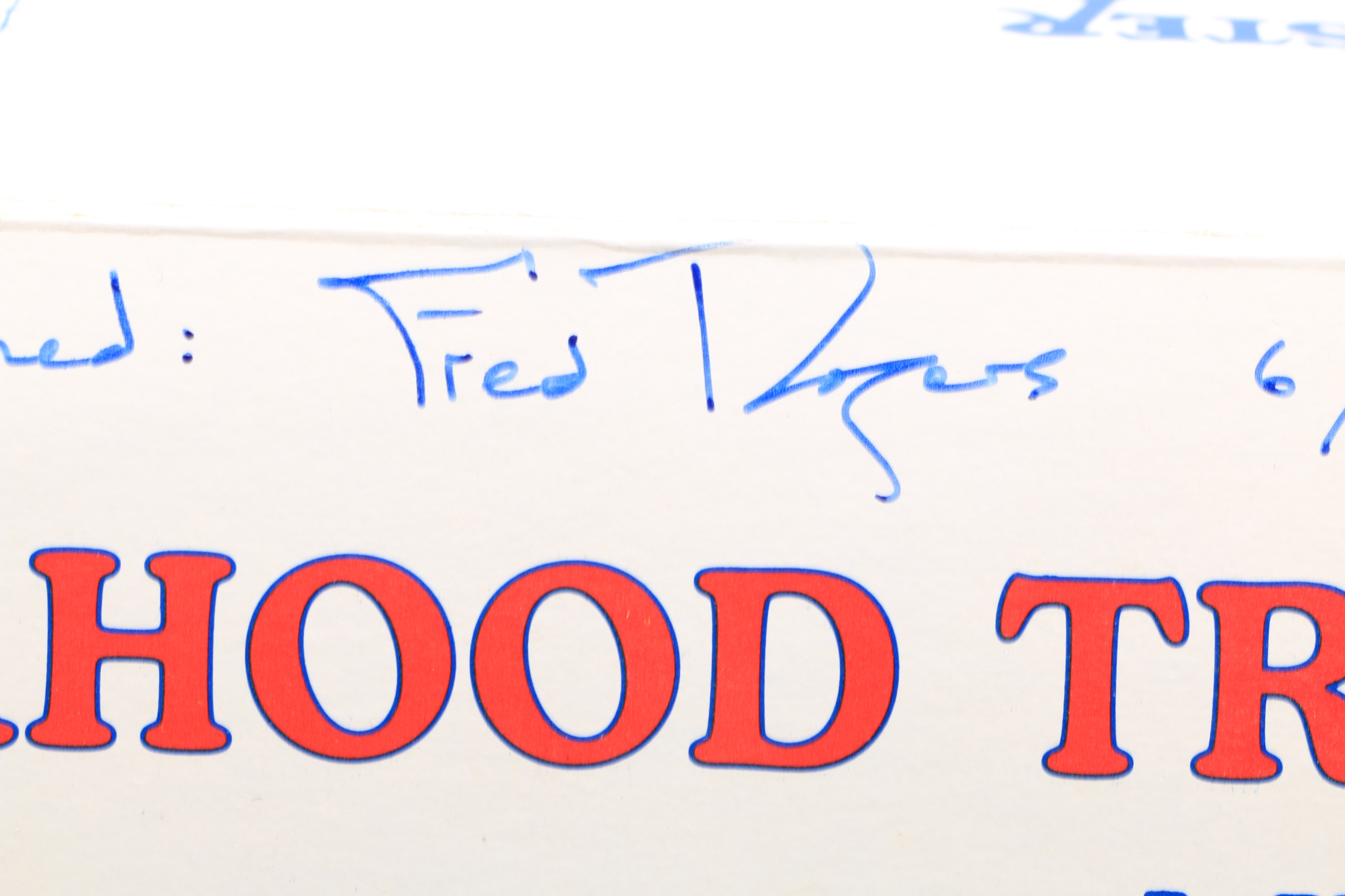 Signed Mister Rogers' Neighborhood Trolley